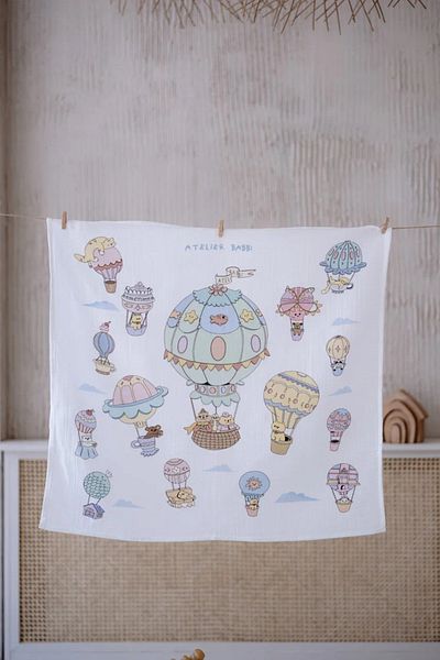 Atelier Babbi Muslin Baby Blanket - Cappadocia 100X100 cm