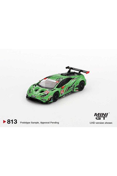 mini gt 1:64 Lamborghini Huracan Gt3 Evo2 # 63 Iron Lynx Imsa 2023 Daytona Race Car