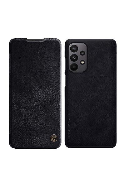 Nillkin Case for iPhone 16 - Nillkin Qin Prop Plain Leather Case - Black