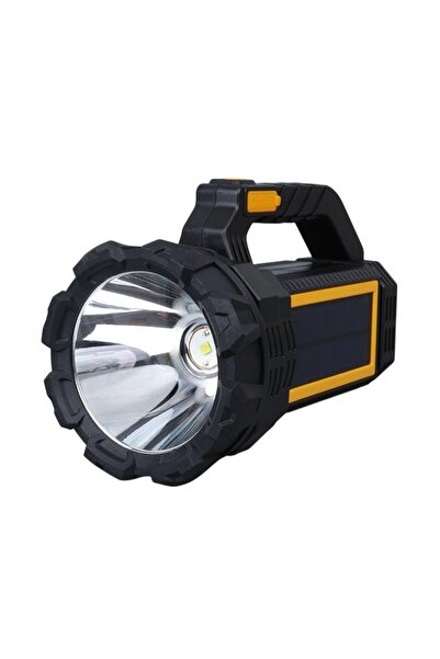 Powermaster W5191 Solar Şarjlı El Feneri Uzun Mesafe Işıldak