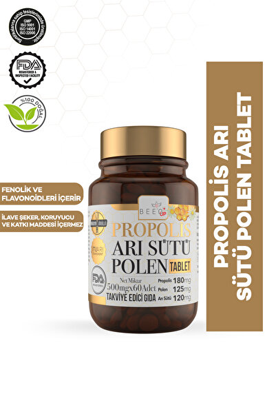 Bee`o Up Propolis Arı Sütü Polen Yetişkin 60 Tablet