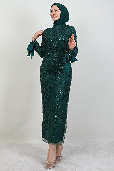 GİYZAMİLA فستان سهرة سميرا ستون زمرد