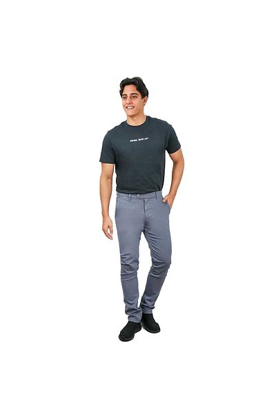 Giordano Men's Low Rise Slim Fit Cotton Twill Khakis