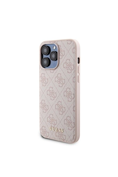 Guess Husă pentru iPhone 15 Pro Max - Guess Hardcase Powerbank MagSafe (GUBPM5P15X4GEMGP) - Roz