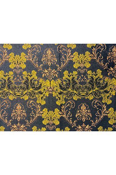 FAME FABRİC Etnik Desen Brokar Jakar Kumaş Gold