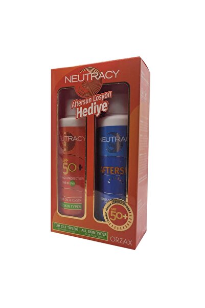 Orzax Neutracy Tüm Ciltler Için Spf50 Güneş Koruyucu Krem 70ml Aftersun Hediye