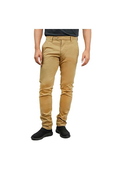 Giordano Men's Low Rise Slim Fit Cotton Twill Khakis