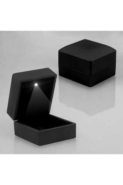 Satürn Silver Kuyumculuk Işıklı Hediye Kutusu Kol Düğmesi/yaka Iğnesi/alyans ...