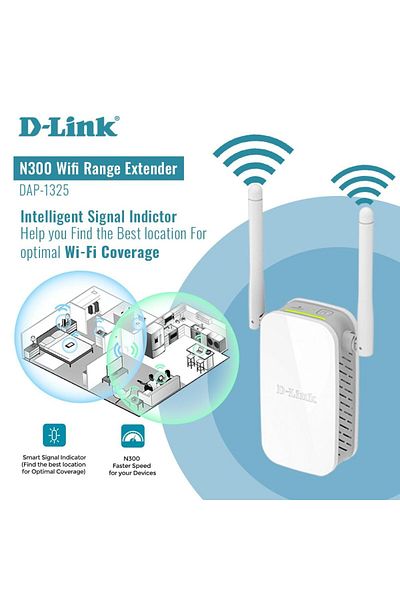D-Link Wi-Fi Range Extender DAP-1325 White