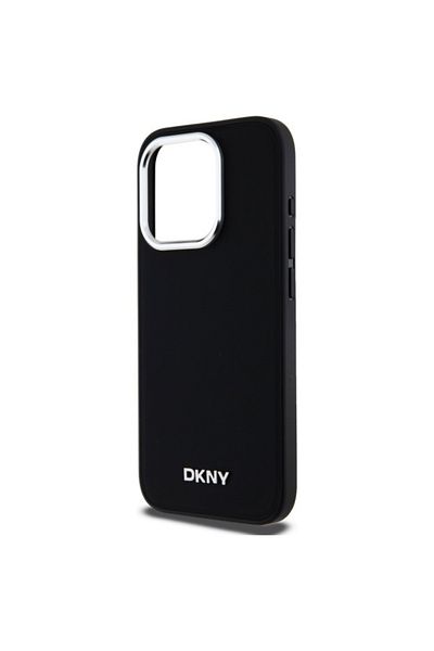 Dkny Case for iPhone 15 Pro Max - DKNY Hardcase Plain Logo MagSafe (DKHMP15XPSCMCLK) - Black