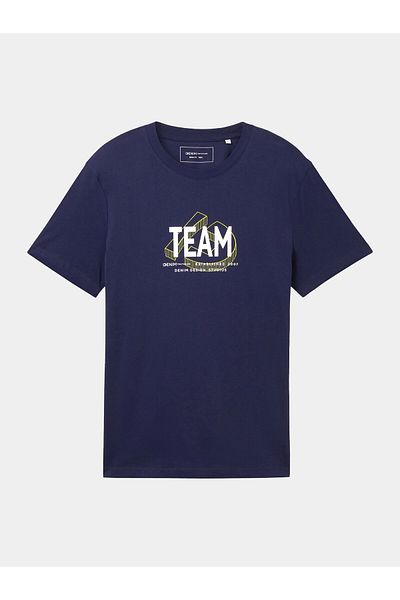 Tom Tailor Denim Tricou bărbătesc 1040838 bleumarin