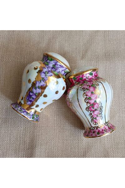 BY.RAYKA PORSELEN El Dekor Arni Porcelain 2-Piece Salt Shaker Set