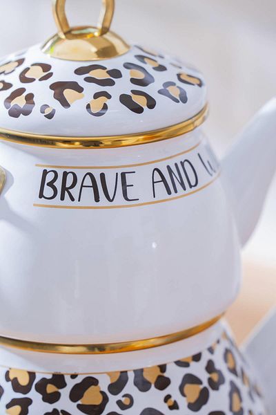 ACAR Qualıta - Nova Enamel Teapot Set