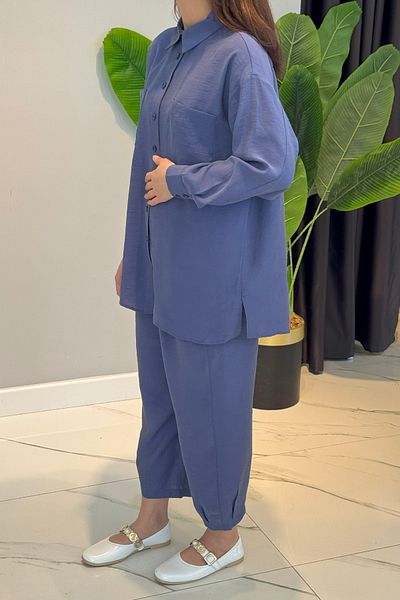 Nuss Shirt Pants Suit 1046 Indigo