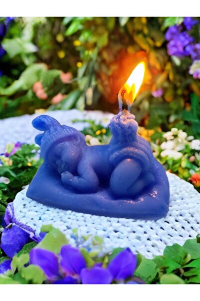 AresMumAtölyesi UYUYAN BEBEK ŞEKLİNDE HEDİYELİK DEKORATİF MUM
