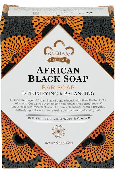 Shea Moisture African Black Soap Bar Soap For Unisex, 5 Oz.