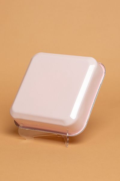 EBUTAY Rosa Di Verona Enamel Square Pink Baking Dish |   Ebutay