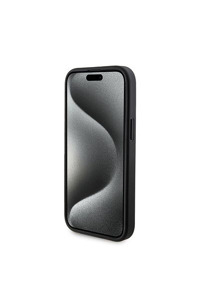 Guess Case for iPhone 15 - Guess Hardcase Powerbank MagSafe (GUBPM5P15S4GEMGK) - Black