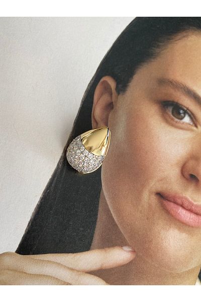 Pinery Jewels Vip Series - Famous Brand Mers'I Drop Model Zircon Stone Earrings Pair