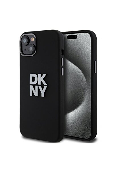 Dkny Carcasă pentru iPhone 15 - DKNY Hardcase din silicon lichid cu logo meta...
