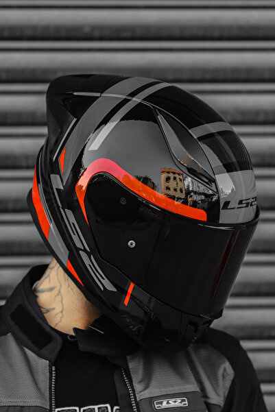 LS2 Rapıd 2 Race Chos Siyah Kırmızı Kask