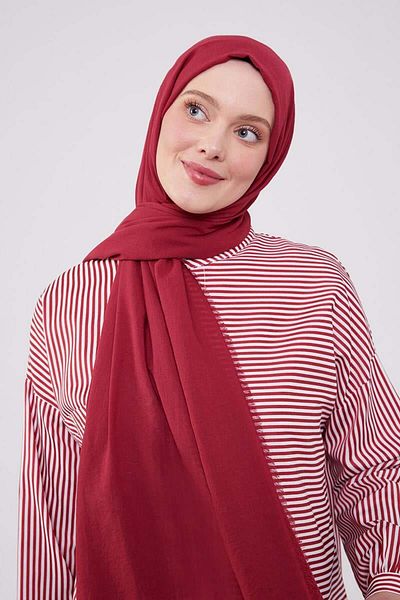 FİVESCARF Σάλι Maxi Cotton Βυσσινί