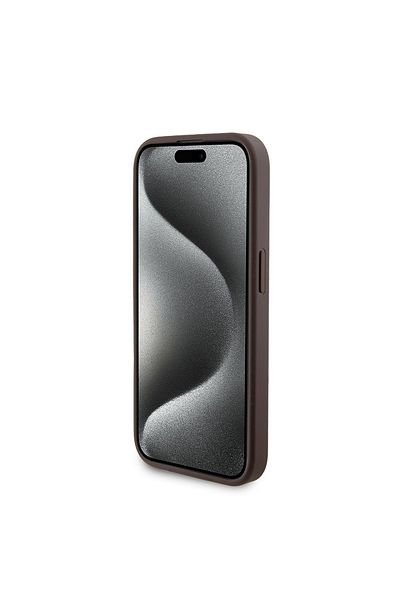 Guess Case for iPhone 15 Pro - Guess Hardcase Powerbank MagSafe (GUBPM5P15L4GEMGW) - Brown