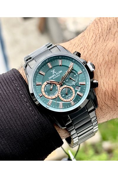 Daniel Klein Men's Steel Wrist Watch+bracelet