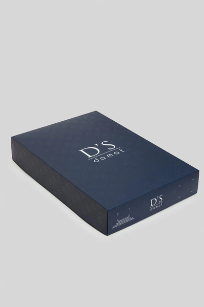 D'S Damat Ds Damat Regular Fit Anthracite Boxed Polo Neck T-Shirt