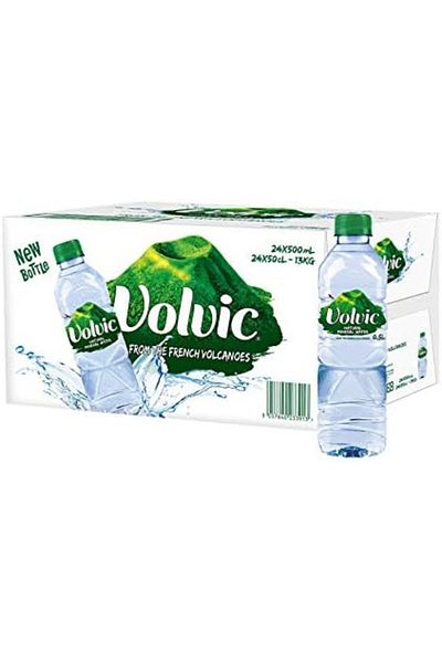 Volvic Natural Water, Mineral Drinking Water, Sustainably Sourced & Volvican Spirited Water Bottle,