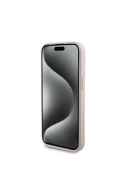 Guess Case for iPhone 15 - Guess Hardcase Powerbank MagSafe (GUBPM5P15S4GEMGP) - Pink