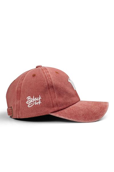 BlackBörk Vintage Baseball Orange Cap with Ny Embroidery