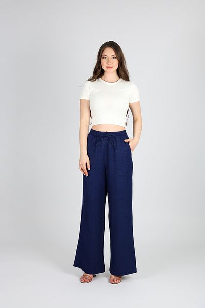 allwear Sofia Linen High Waist Loose Wide Leg Pants for Women – Breathable Natural Fabric, Stylish and Relaxed Fit