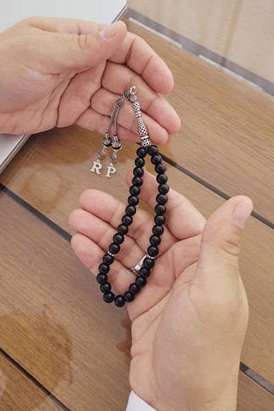 Piyera Silver Agate Natural Stone Rosary
