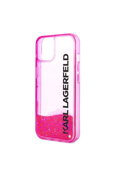 Karl Lagerfeld Carcasă pentru iPhone 14 Plus - Karl Lagerfeld Hardcase cu sclipici lichid (KLHCP14MLCKVF) - Roz Elong