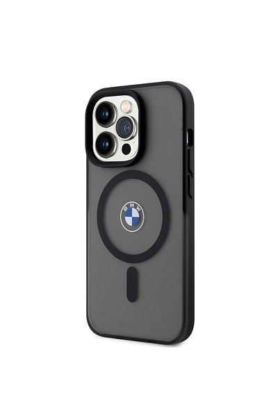 BMW Husă pentru iPhone 15 Pro - BMW Hardcase IML Signature MagSafe (BMHMP15LDSLK) - Negru