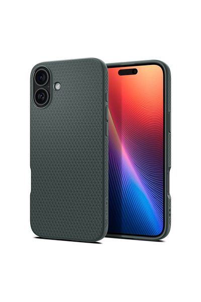 Spigen IPhone 16 Case - Spigen Liquid Air - Abyss Green