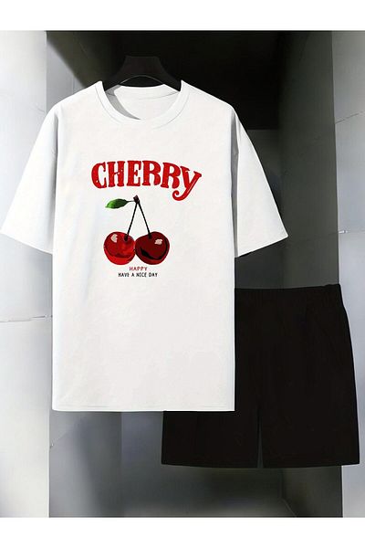 EFFRENATU Printed T-Shirt and Shorts Set for Women, Great Colors and Large Sizes