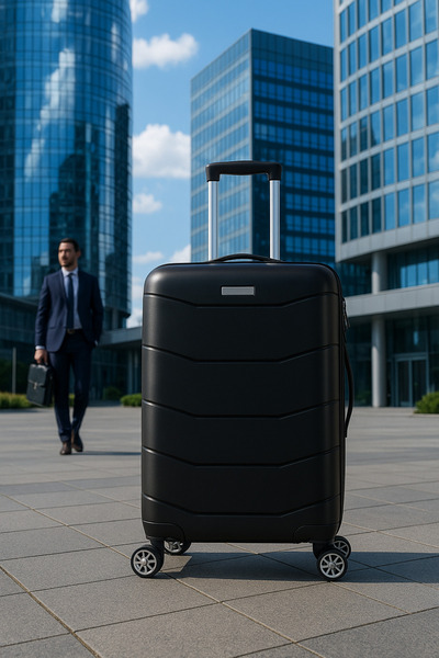 Bagacar Ultra Hafif Kırılmaz Silikon Büyük Boy Valiz Siyah+ETİKET HEDİYELİ!