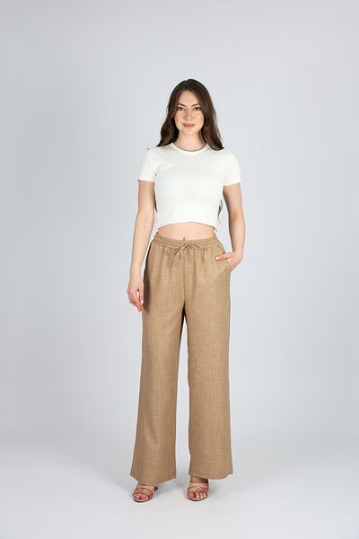 allwear Sofia Linen High Waist Loose Wide Leg Pants for Women – Breathable Natural Fabric, Stylish and Relaxed Fit