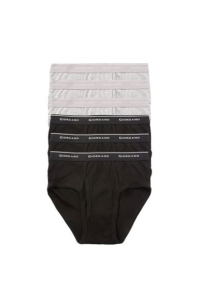 Giordano Men's Cotton Classic fit Briefs - 6-Pack