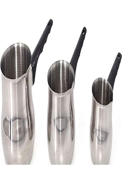 KITCHEN SOUQ 3-Piece Milk Pot Set – 6oz, 12oz, 24oz Stainless Steel