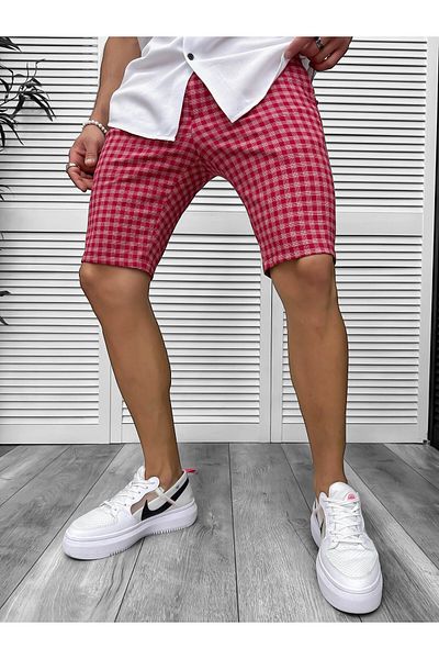 dehaine Shorts, for men, casual, red, 13137