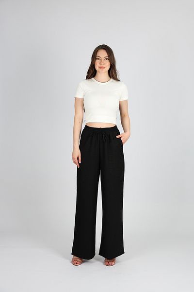 allwear Sofia Linen High Waist Loose Wide Leg Pants for Women – Breathable Natural Fabric, Stylish and Relaxed Fit