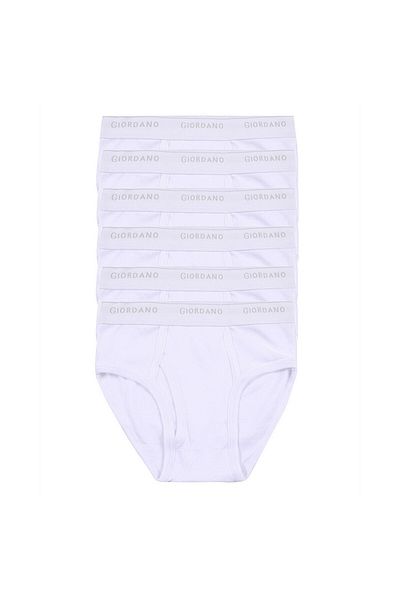 Giordano Men's Cotton Classic fit Briefs - 6-Pack