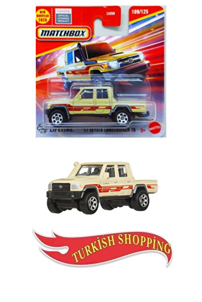 HOT WHEELS Matchbox 1:64 Ölçek Lifetime 17 Toyota Landcruıser 78 Pikap