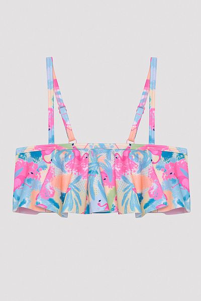 Penti Flamingo Beach Mädchen Bandeau - Mehrfarbiges Bikini-Set