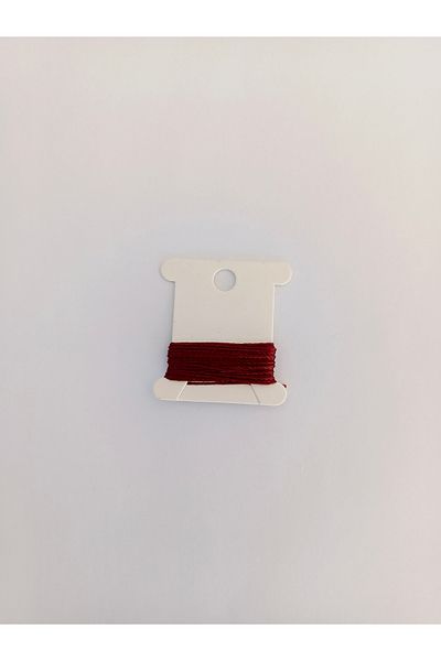 Eskişehir hobi sanat 0.5 mm 2 Meters Rosary Rope Claret Red Color
