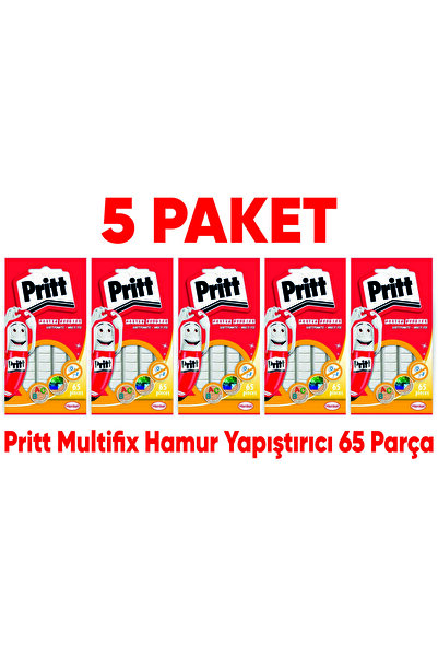 Pritt 5 Paket Multifix Hamur Yapıştırıcı 65 Parça Patafix Hamur Yapıştırıcı