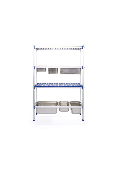 HENDI Raft depozitare din aluminiu pentru tavi GN